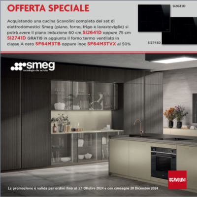 Smeg: Piano a induzione omaggio + Forno a metà prezzo